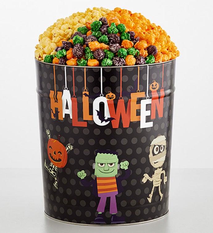 Halloween Monsters 3 1/2 Gallon 3 Flavor Popcorn Tin