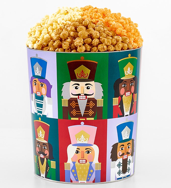 Nutcracker 3 1/2 Gallon 3 Flavor Popcorn Tin