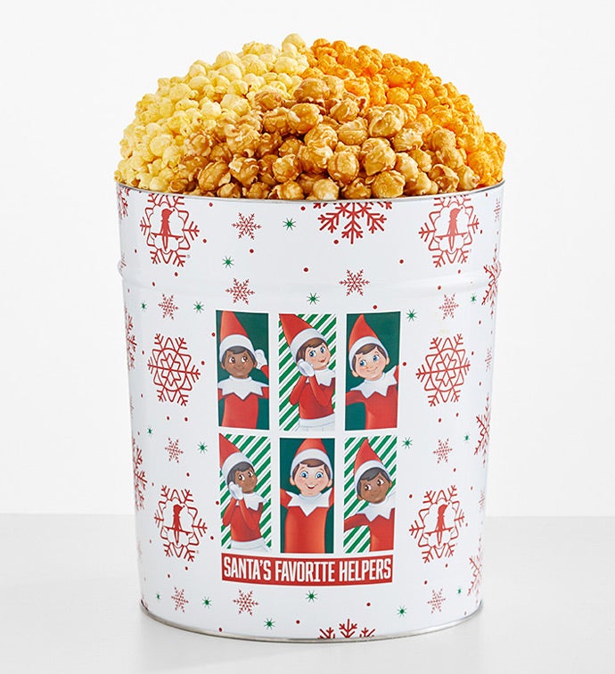 The Elf On The Shelf® 3 1/2 Gallon 3 Flavor Popcorn Tin