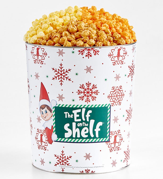 The Elf On The Shelf® 3.5 Gallon 3 Flavor Popcorn Tin