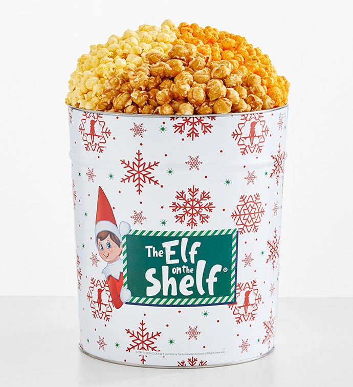 The Elf On The Shelf® 3 1/2 Gallon 3 Flavor Popcorn Tin