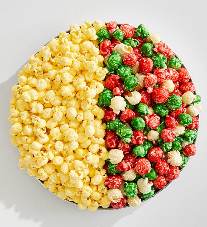 Santa's Workshop  3 1/2 Gallon 2 Flavor Popcorn Tin