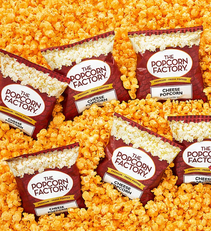 Count Cheese Popcorn x Red Foil Bags