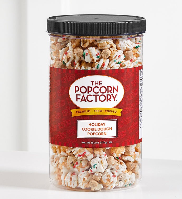 Holiday Cookie Dough Popcorn Canister