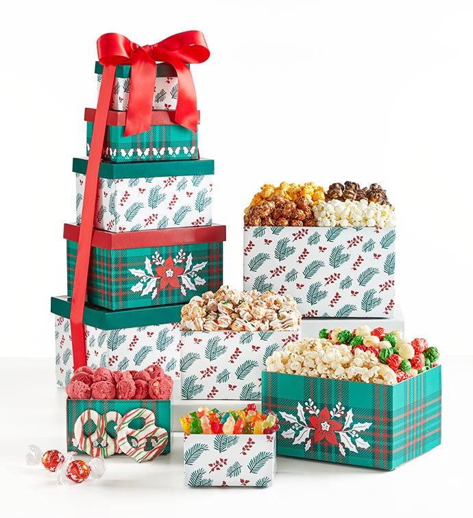 Cozy Christmas 5 Box Gift Tower