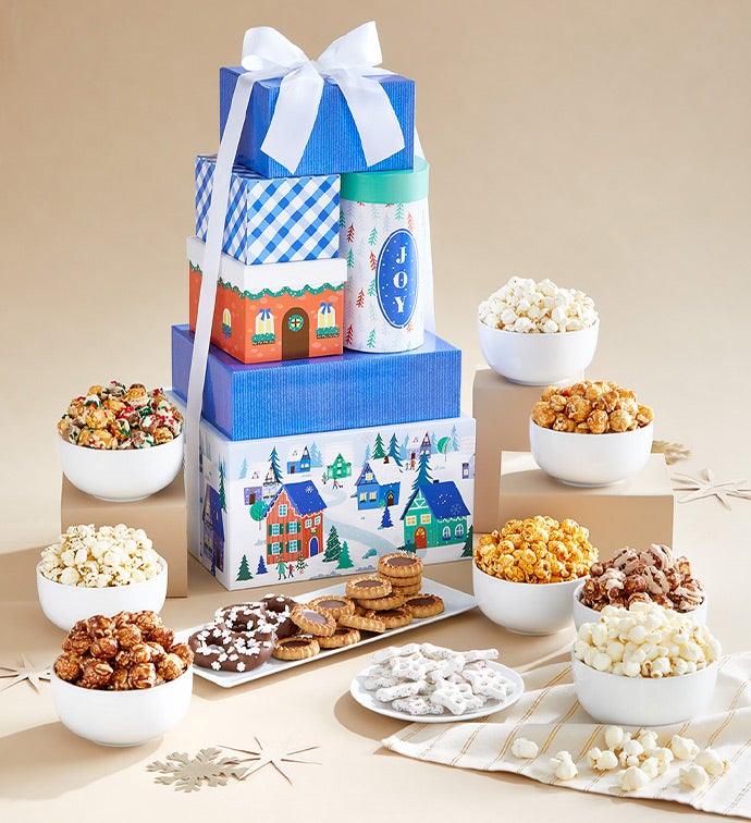 Winter Wonderland 6 Box Gift Tower