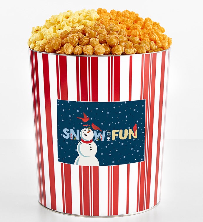 Tins With Pop® 3.5 Gallon Snow Much Fun Snowman 3 Flavor