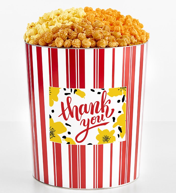 Tins With Pop® 3.5 Gallon Thank You Flowers 3 Flavor