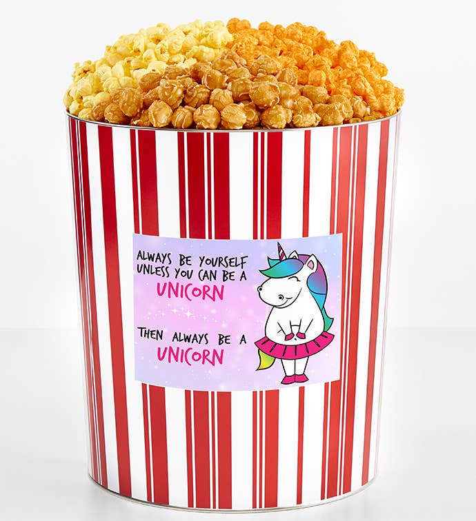 . Gallon Popcorn Tin Flavor