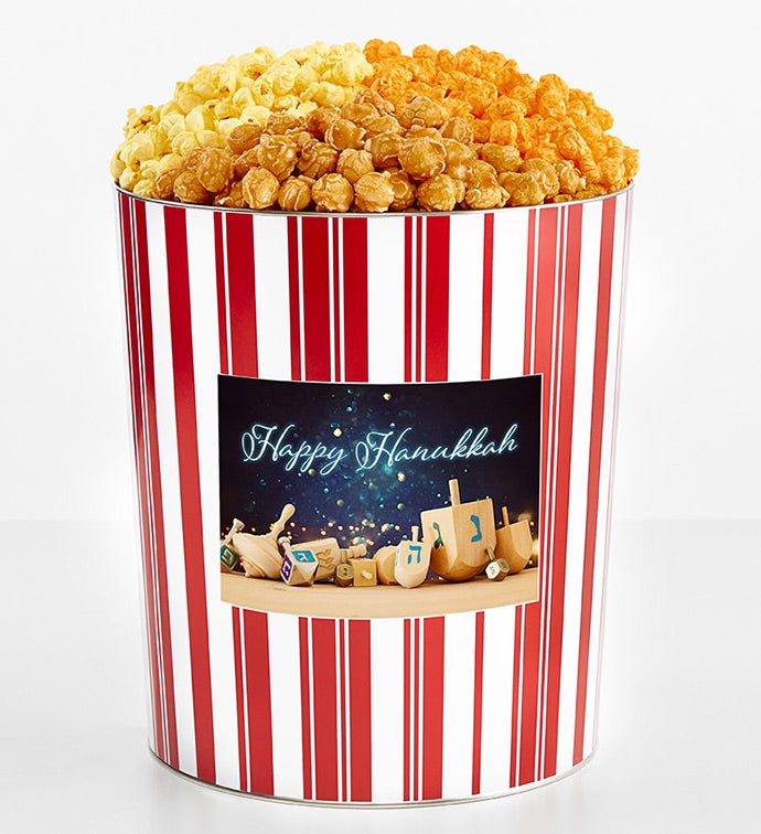 Tins With Pop® 3.5 Gallon Happy Hanukkah Wooden Dreidel