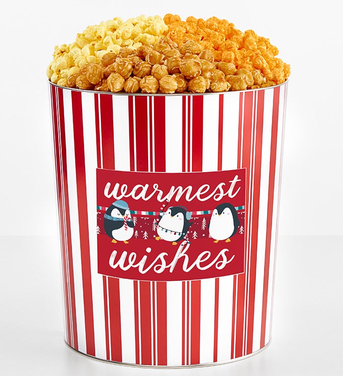 Tins With Pop® 3.5 Gallon Warmest Wishes Penguins 3 Flavor