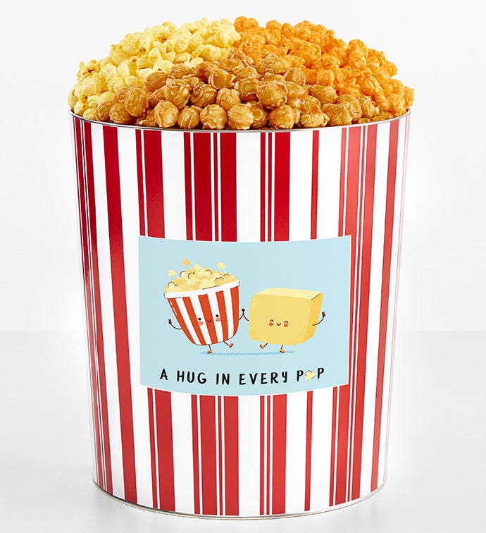 Tins With Pop® 3.5 Gallon A Hug In Every Pop 3 Flavor