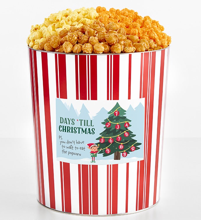 Tins With Pop® 3.5 Gallon Day &#x27;Till Christmas Elf &amp; Tree 3 Flavor