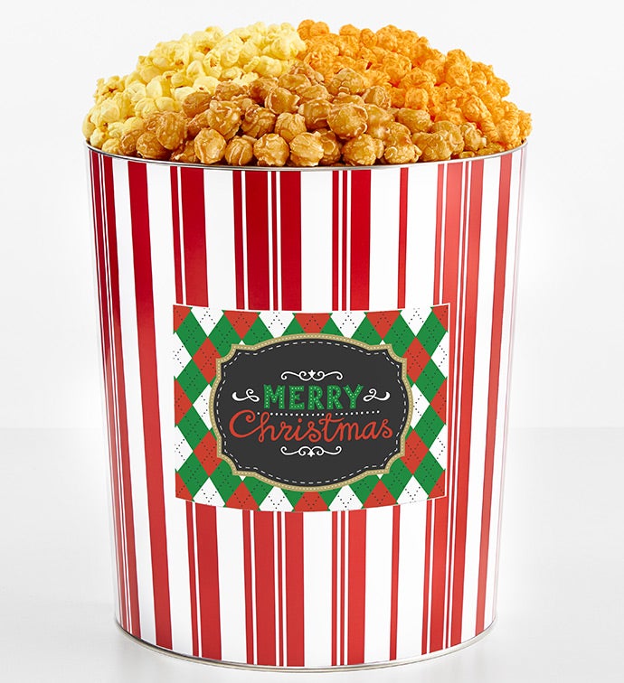 Tins With Pop® 3.5 Gallon Merry Christmas 3 Flavor