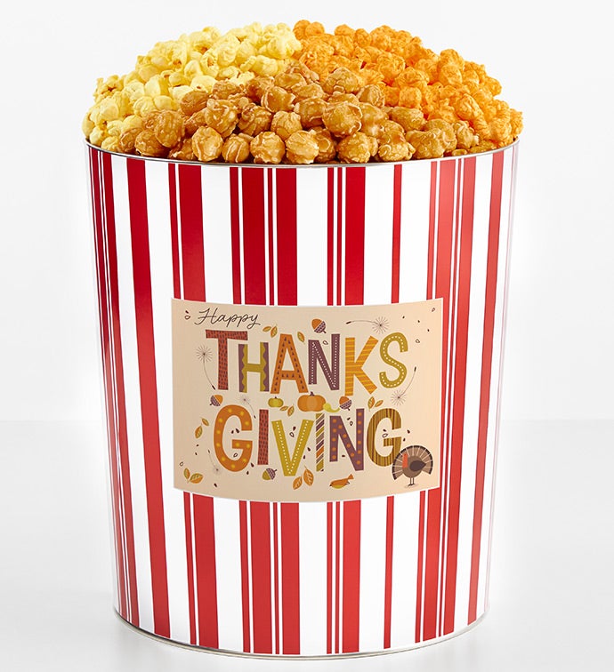 Tins With Pop® 3.5 Gallon Happy Thanksgiving Turkey