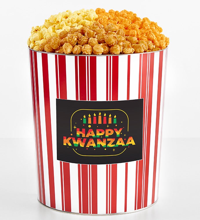 Tins With Pop® 3.5 Gallon Happy Kwanzaa 3 Flavor