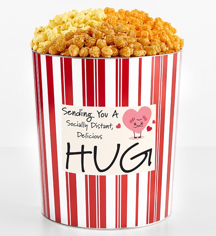 Tins With Pop® 3.5 Gallon Socially Distant Hug - Heart 3 Flavor