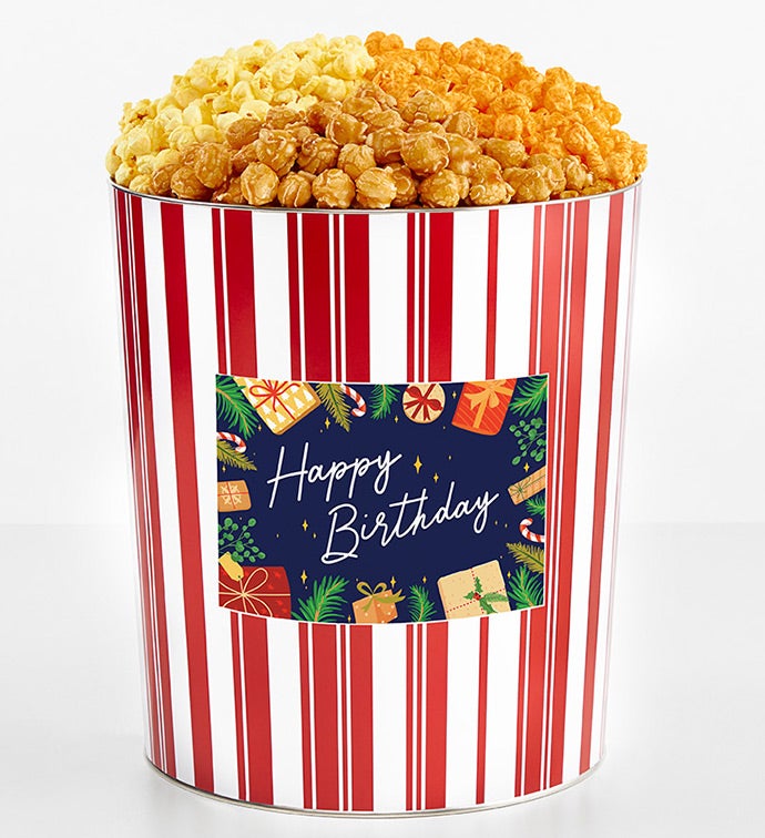 Tins With Pop® 3.5 Gallon Happy Birthday Presents 3 Flavor