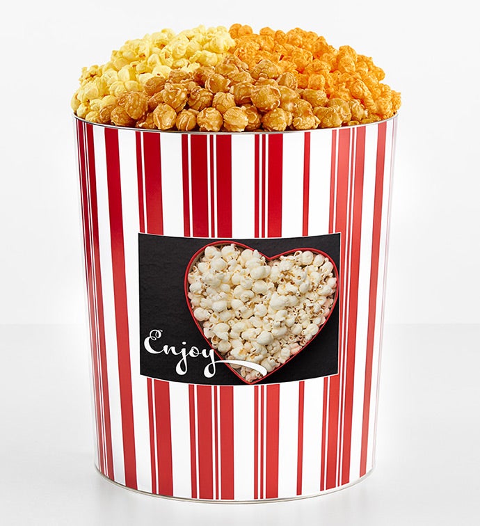 Tins With Pop® 3.5 Gallon Popcorn Lovers 3 Flavor