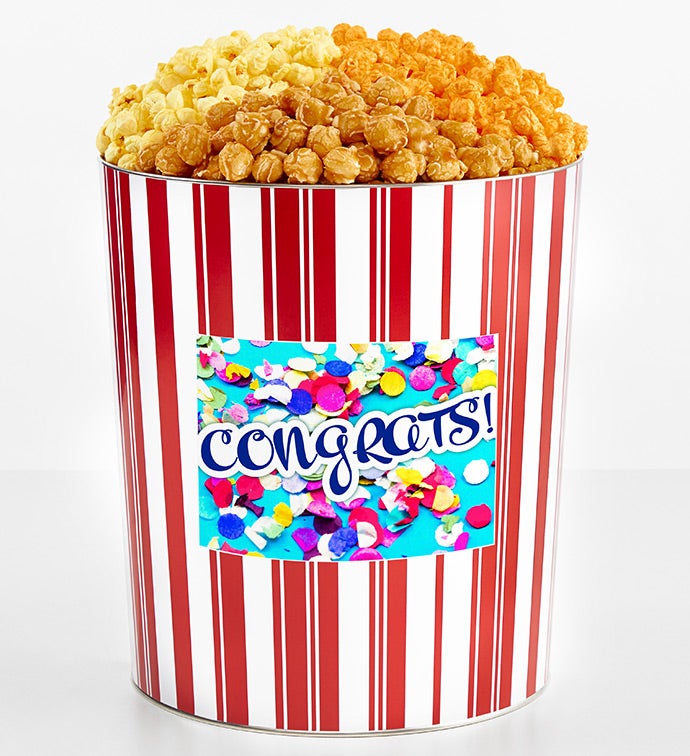 Tins With Pop® 3.5 Gallon Congratulations Confetti 3 Flavor
