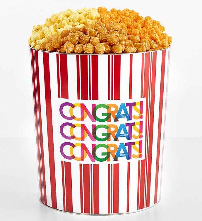 Tins With Pop® 3.5 Gallon Bright Congratulations 3 Flavor
