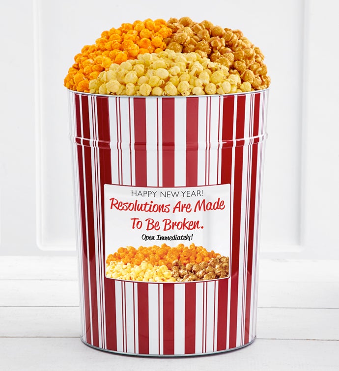 Tins With Pop® 4 Gallon Happy New Year Broken Resolutions