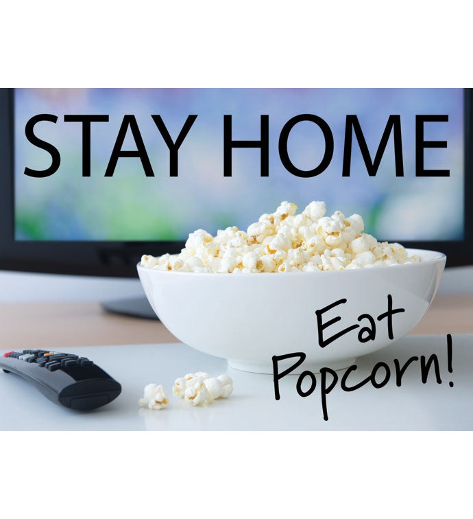 Tins With Pop® Stay Home Eat Popcorn