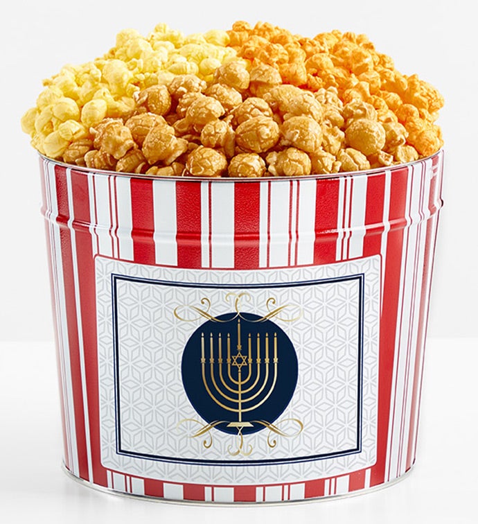 Tins With Pop® Hanukkah Candle White Background
