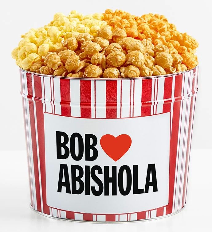Bob Hearts Abishola 3 Flavor 1.75 Gallon Popcorn Tin