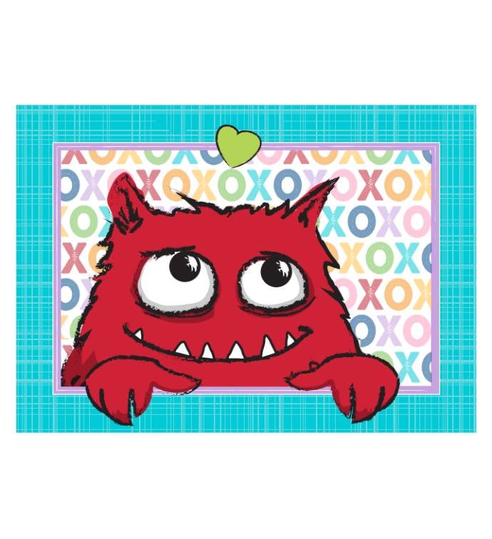 Cards With Pop® Red Love Monster