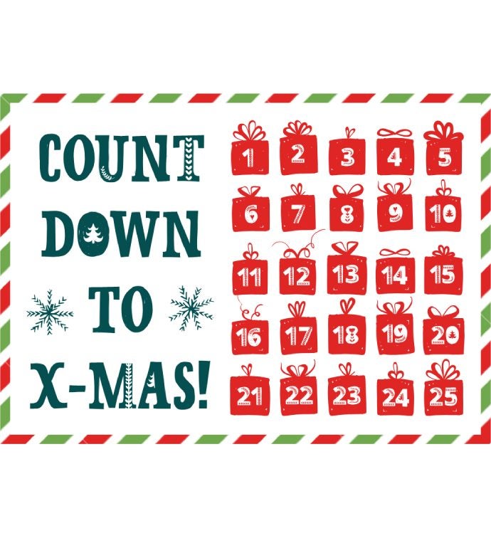 Cards With Pop® Count Down To X-Mas Calendar