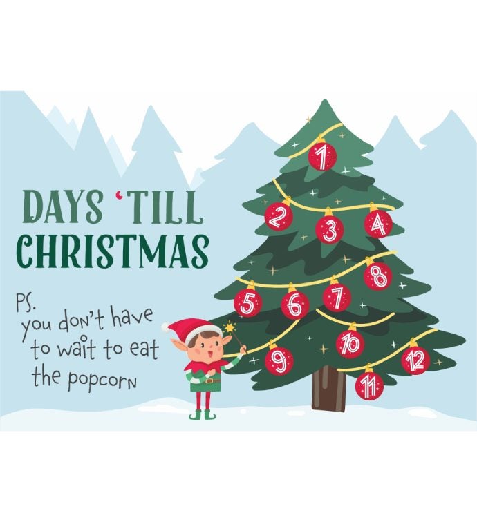 Packed With Pop&reg; Days 'Till Christmas Elf & Tree  3 Flavor