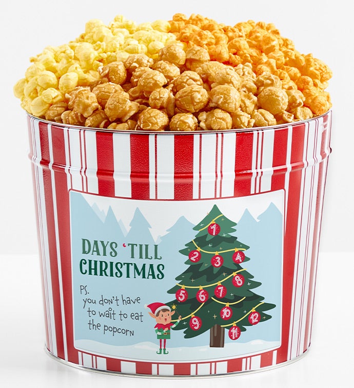 Tins With Pop® Days 'Till Christmas Elf & Tree  3 Flavor