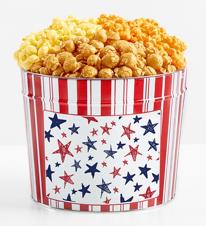 Tins With Pop® Red & Blue Stars 3 Flavor