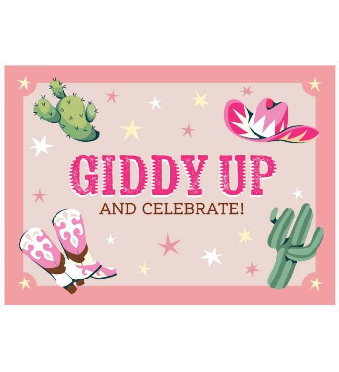 Tins With Pop® Gallon Giddy Up Cowgirl Birthday