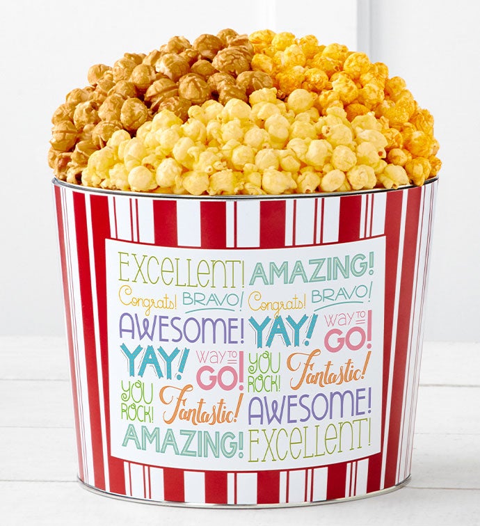 Tins With Pop® Congrats Excellent Bravo