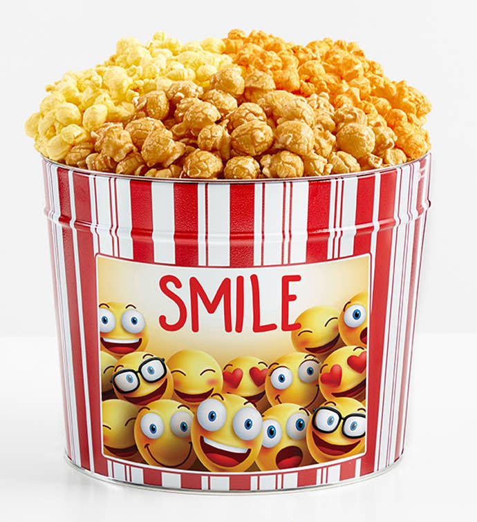 . Gallon Popcorn Tin Retro Flavor