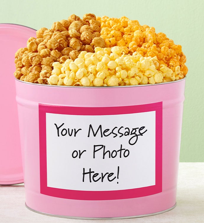 Tins With Pop&reg; Personalized Pink Tin