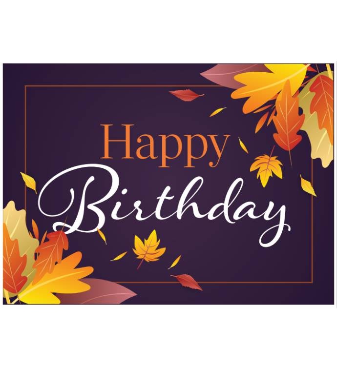 Packed With Pop® Happy Birthday Fall Leaves