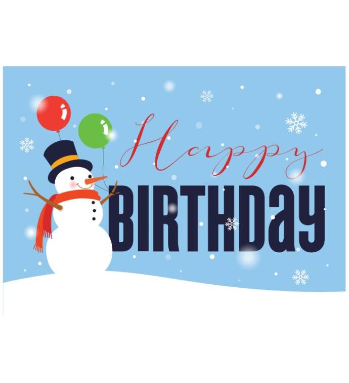 Packed With Pop® Happy Birthday Snowman 