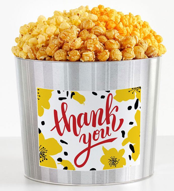Tins With Pop&reg; Thank You Flowers