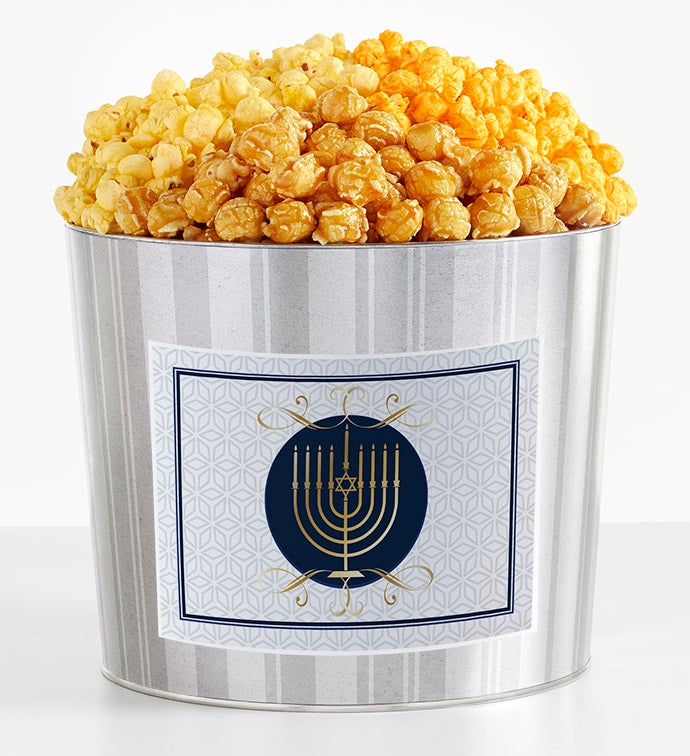Tins With Pop® Hanukkah Candle White Background