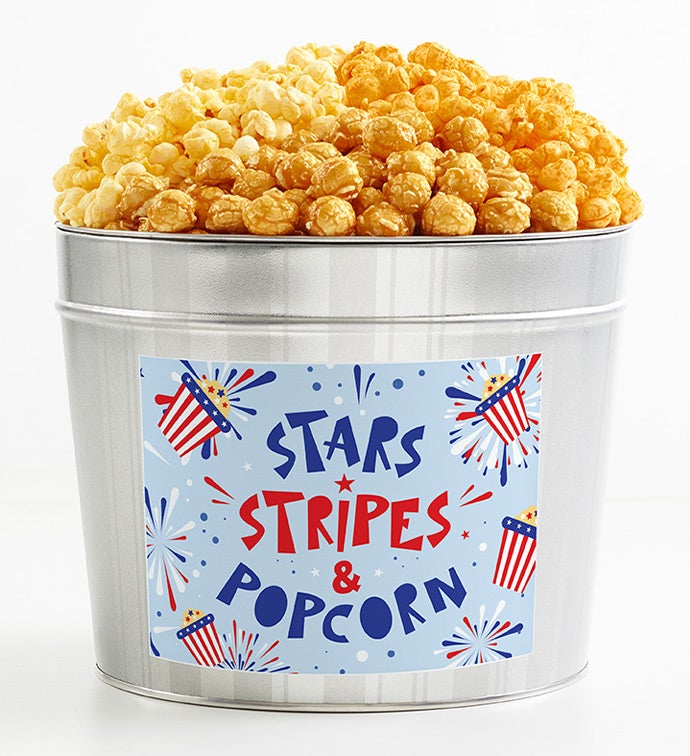 Tins With Pop® Stars Stripes And Popcorn 3 Flavor