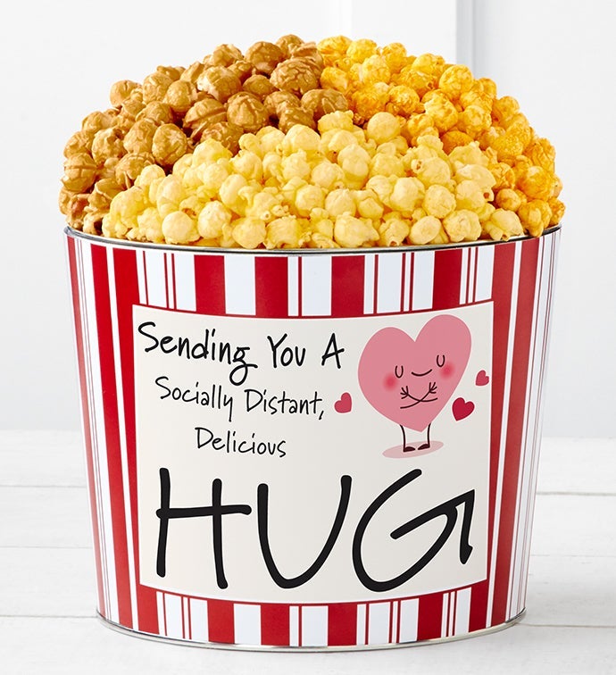 Tins With Pop® Socially Distant Message Popcorn Tins