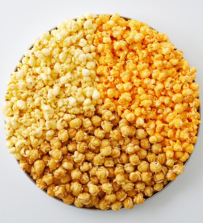 Smiley Dot 3 1/2 Gallon 3 Flavor Popcorn Tin